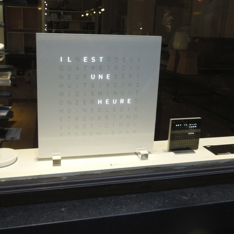 Une horloge design !